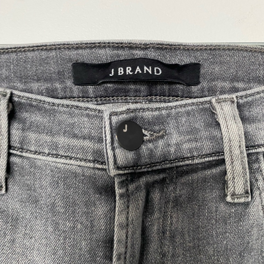J Brand High-Rise Gray Jeans
